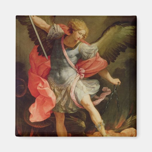 De Archangel Michael die Satan verslaat Magneet (Voorkant)