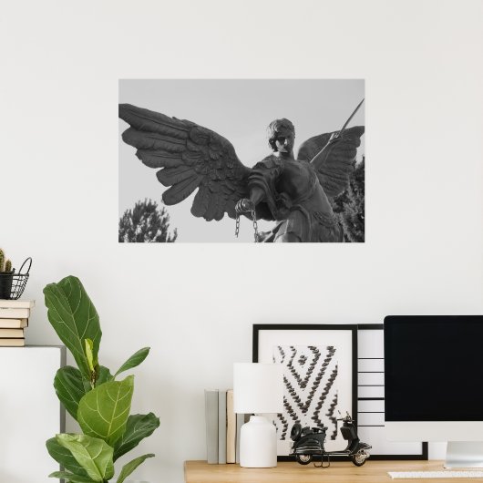 De archangel-michael poster (Thuiskantoor)