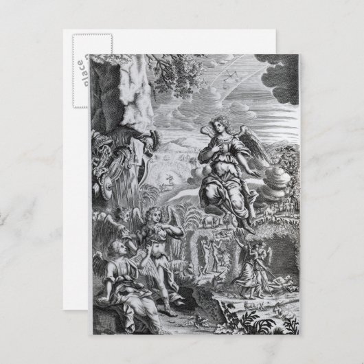 De archangel Uriel informeert Gabriel Briefkaart (Voorkant / Achterkant)