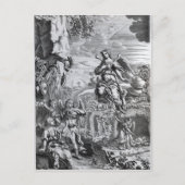 De archangel Uriel informeert Gabriel Briefkaart (Voorkant)