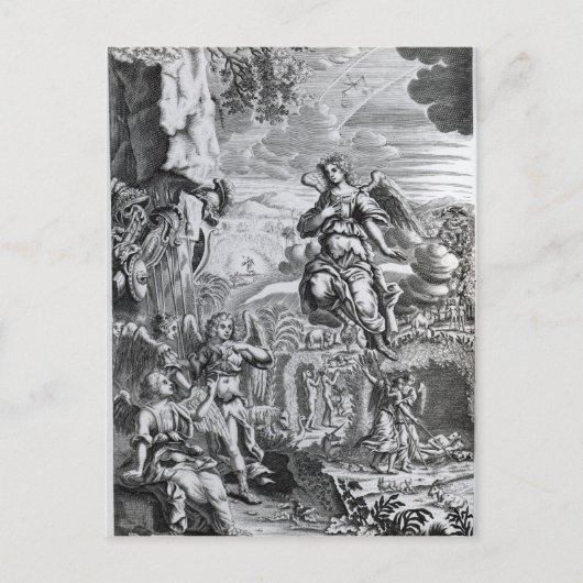 De archangel Uriel informeert Gabriel Briefkaart (Voorkant)