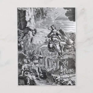 De archangel Uriel informeert Gabriel Briefkaart