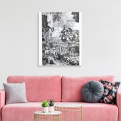De archangel Uriel informeert Gabriel Canvas Afdruk (Insitu (Woonkamer))
