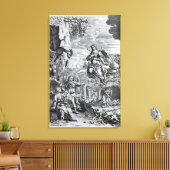 De archangel Uriel informeert Gabriel Canvas Afdruk (Insitu (Woonkamer))