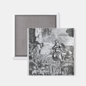 De archangel Uriel informeert Gabriel Magneet (Voorkant / Achterkant)