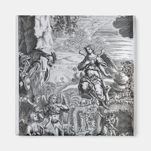 De archangel Uriel informeert Gabriel Magneet (Voorkant)