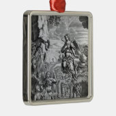 De archangel Uriel informeert Gabriel Metalen Ornament (Rechts)