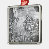 De archangel Uriel informeert Gabriel Metalen Ornament (Links)