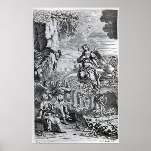 De archangel Uriel informeert Gabriel Poster (Voorkant)