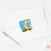 De Archer Vierkante Sticker (Envelop)