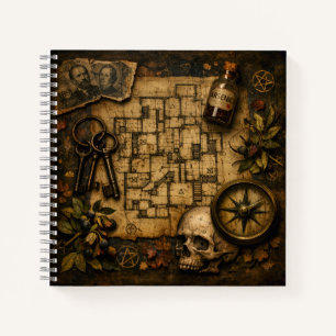 De Architect van de Dood: H.H. Holmes Moordkasteel Notitieboek