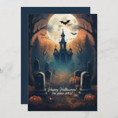 De architectonische anomalie op het kerkhof feestdagenkaart (Voorkant / Achterkant)