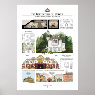 De architecturen van Pinocchio Poster