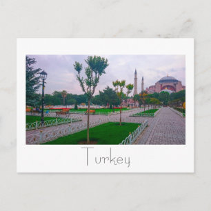 de architectuur van de stad Istanbul Hagia Sophia Briefkaart