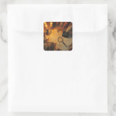 De Archivarief Vierkante Sticker (Tas)