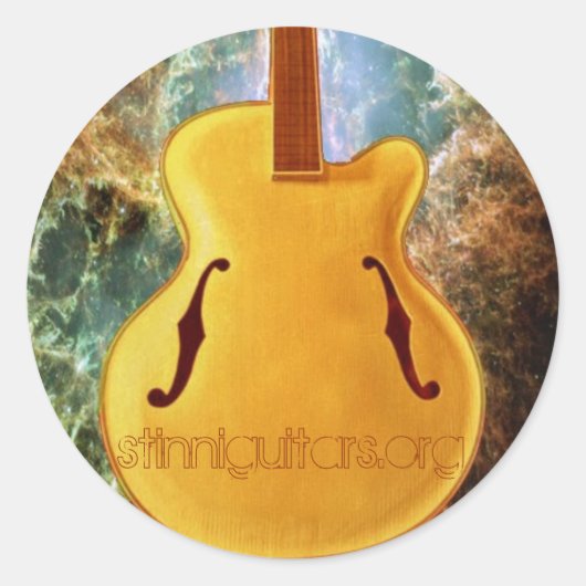 De Archtop Ronde Sticker (Voorkant)