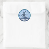 De Arcs Skigebied Ronde Sticker (Tas)