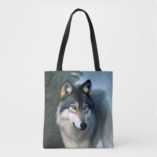 De Arctische Wolf, Canvas tas (Voorkant)