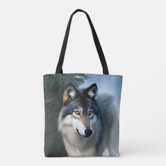 De Arctische Wolf, Canvas tas (Achterkant)
