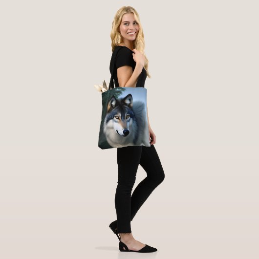 De Arctische Wolf, Canvas tas (Op model)