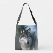 De Arctische Wolf, de Crossbody Bag Crossbody Tas (Achterkant)