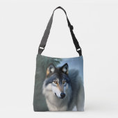 De Arctische Wolf, de Crossbody Bag Crossbody Tas (Voorkant)