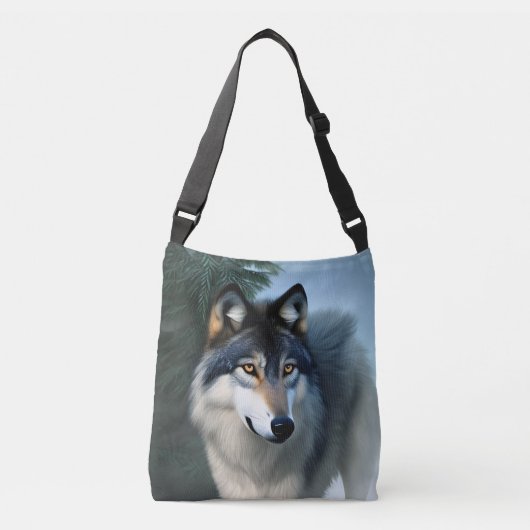 De Arctische Wolf, de Crossbody Bag Crossbody Tas (Voorkant)