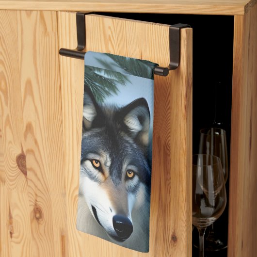 De Arctische Wolf, de Dish Towel Theedoek (Derde Gevouwen)