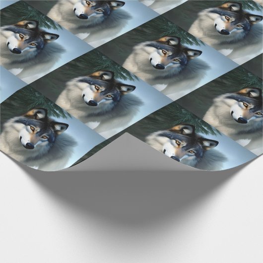 De Arctische Wolf, die het papier pakt (Hoek)