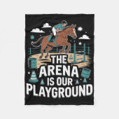 De Arena is onze speeltuin voor ruiters Fleece Deken (Voorkant)