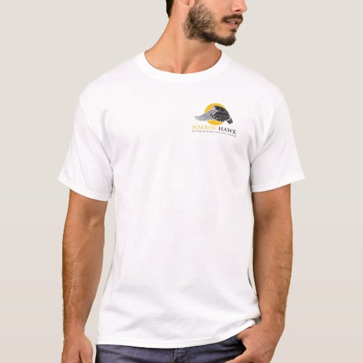 De arend Eagle aan de achterkant met Soarin' Hawk  T-shirt (Voorkant)