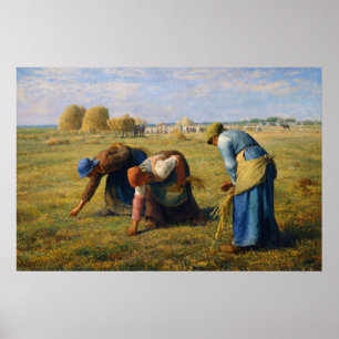 De arenlezers van Jean-Francois Millet Poster