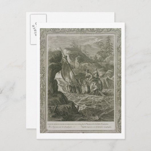 De Argonauts passeren de Symplegades (graven) Briefkaart (Voorkant / Achterkant)