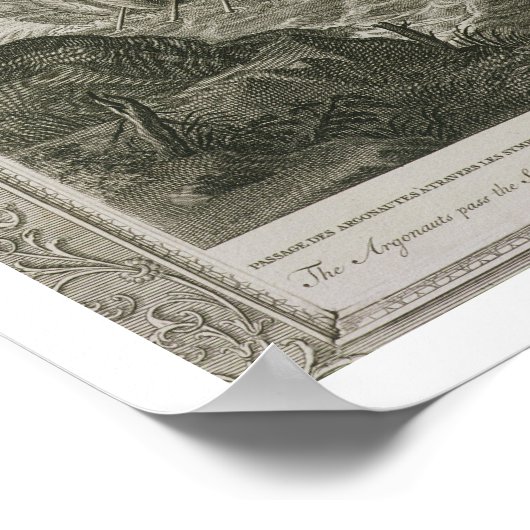 De Argonauts passeren de Symplegades (graven) Poster (Hoek)