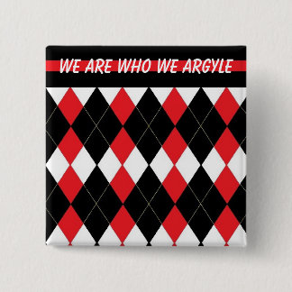 De Argyle Sweaters Affirmation Button