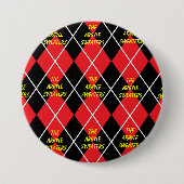 De Argyle Sweaters Fan Button (Voorkant)