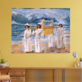 De ark loopt over de Jordaan door James Tissot Canvas Afdruk (Insitu (Woonkamer))