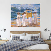 De ark loopt over de Jordaan door James Tissot Canvas Afdruk (Insitu (Slaapkamer))