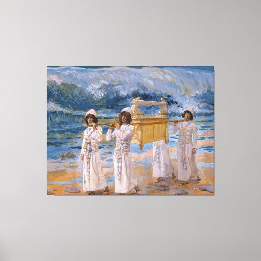 De ark loopt over de Jordaan door James Tissot Canvas Afdruk (Voorkant)