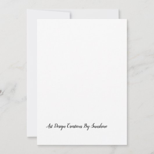 De ark van de hoop van Noach Bedankkaart (Achterkant)