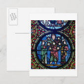 De Ark van het Convenant venster, detail van God m Briefkaart (Voorkant / Achterkant)