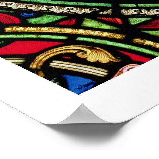 De Ark van het Convenant venster, detail van God m Poster (Hoek)