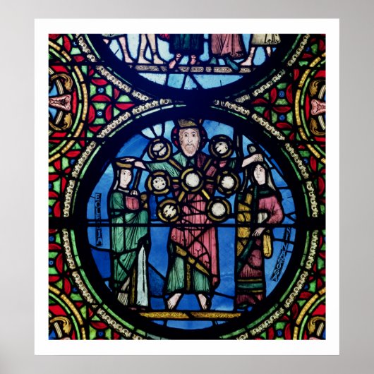 De Ark van het Convenant venster, detail van God m Poster (Voorkant)