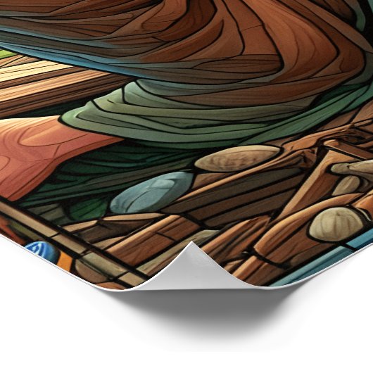 De ark van Noach bouwt het schip van de redding Poster (Hoek)