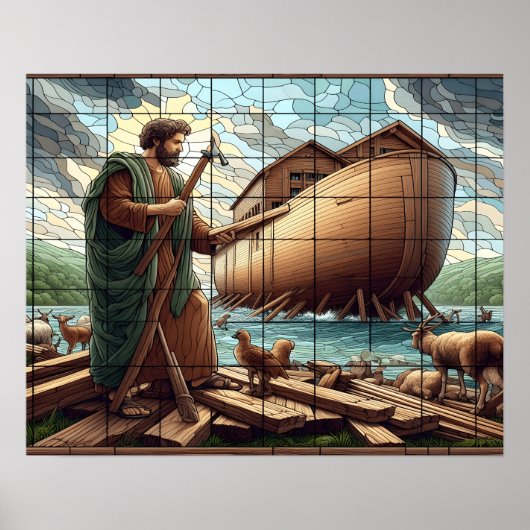 De ark van Noach, de arbeid van het geloof Poster (Voorkant)