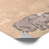 De ark van Noach horizontaal , Noach's Ark vaartui Poster (Hoek)