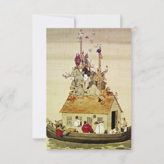“De ark van Noach” van W Heath Robinson Bedankkaart
