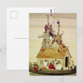“De ark van Noach” van W Heath Robinson Briefkaart (Voorkant / Achterkant)