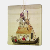 “De ark van Noach” van W Heath Robinson Keramisch Ornament (Links)