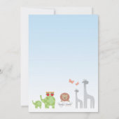 De Ark van Noach zet het Baby shower uit Kaart (Achterkant)